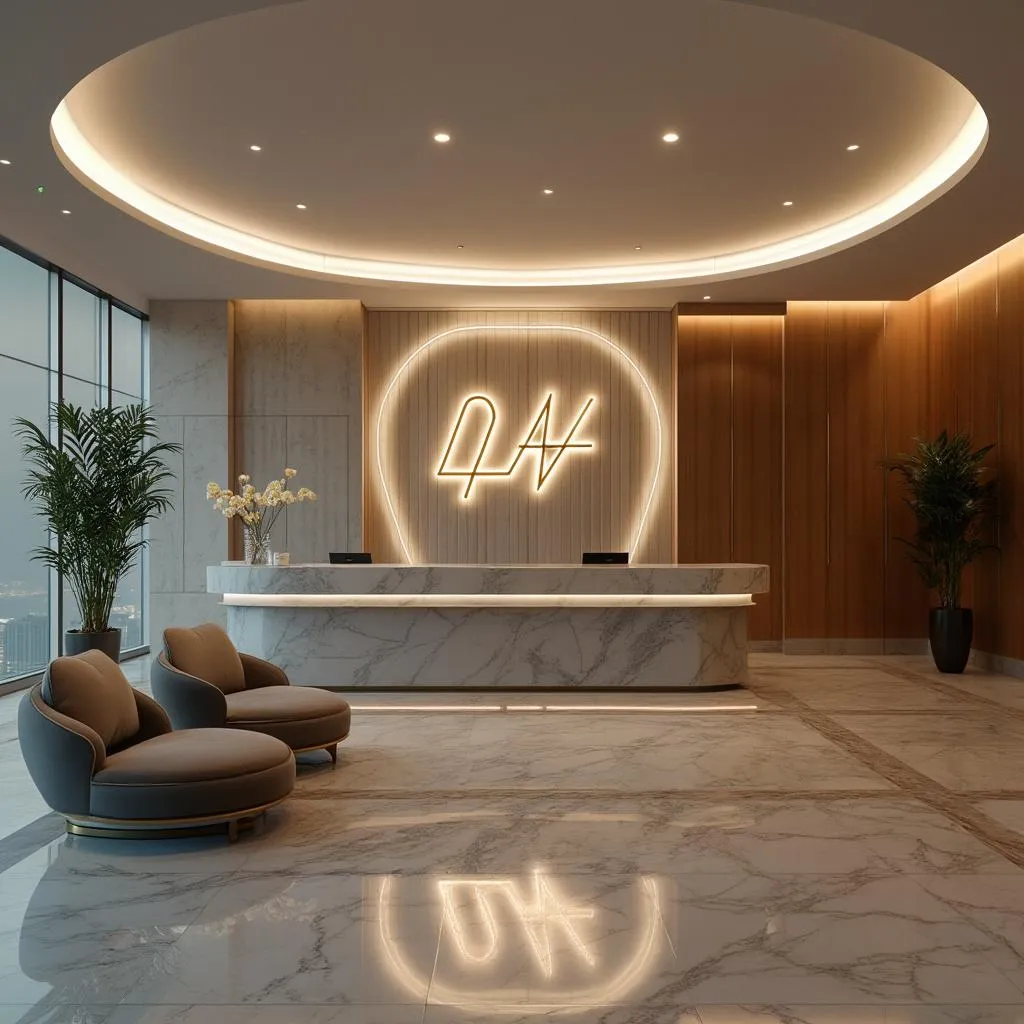Recepción de las oficinas