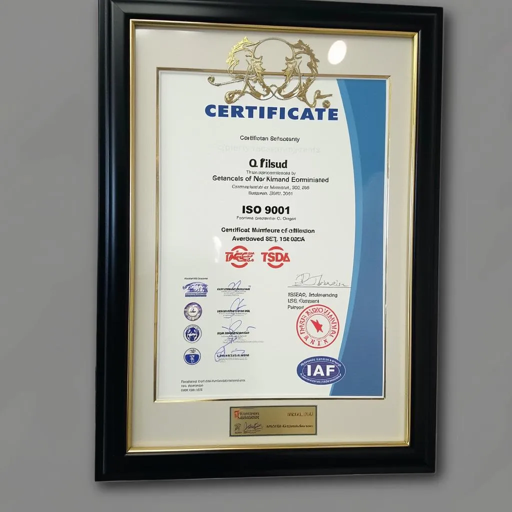 Certificación de calidad ISO 9001